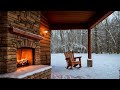 Йде сніг Зимова атмосфера Відео для релаксації Камін Для Медитації