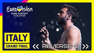 Marco Mengoni  Due Vite reversed  Italy   Grand Final  Eurovision 2023
