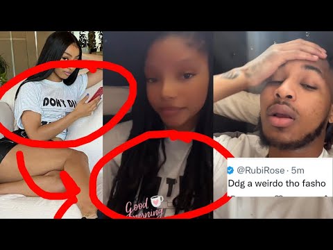 RUBI ROSE CONFRONTS DDG FOR LETTING HALLE BAILEY WEAR HER SHIRT😨