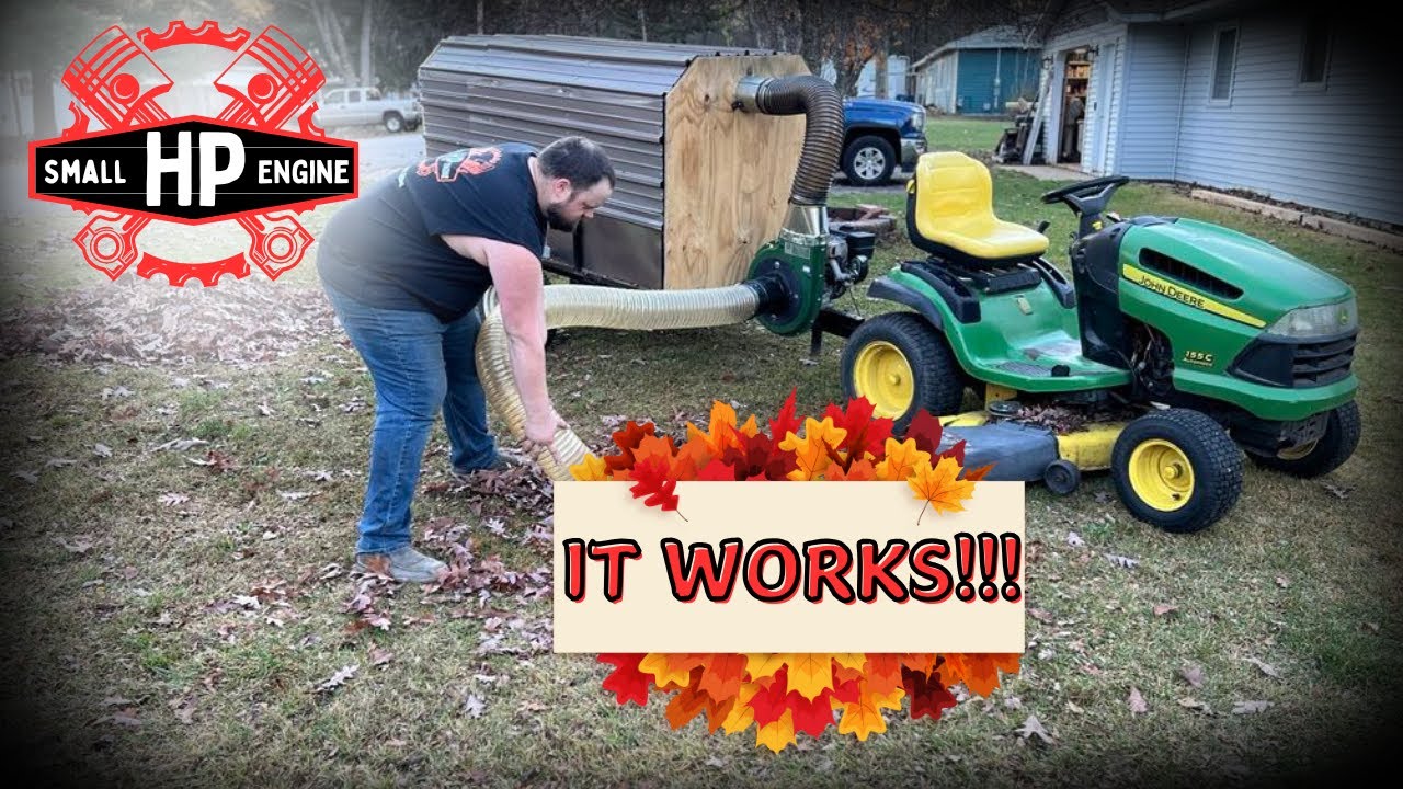 Finishing Up My HOMEMADE Lawn Vacuum! - YouTube