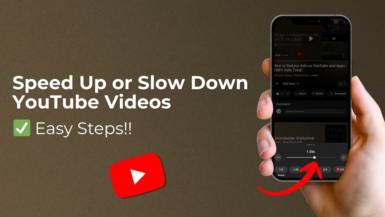How to Speed Up or Slow Down YouTube Videos on Android | Change ...