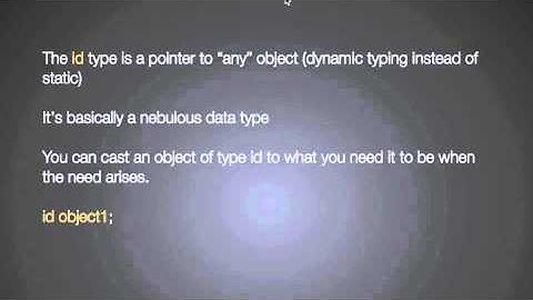appBuilderTV.com  Objective-c id Type