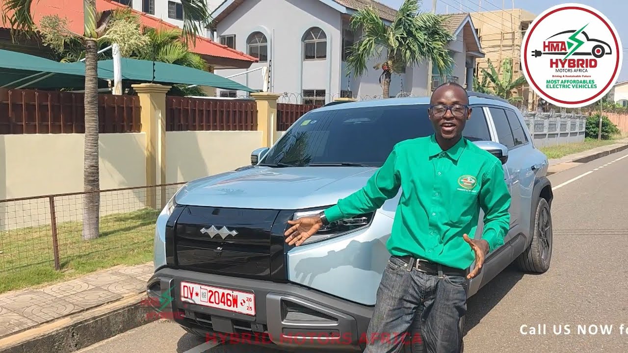 HYBRID MOTORS AFRICA REVIEWS THE BYD TITANIUM 3 ULTRA FULL ELECTRIC SUV IN GHANA
