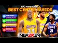 ALL BEST CENTER/POWER FORWARD &amp; LOCKDOWN BUILDS ON NBA 2K24 FOR EVERY MODE - BEST BUILDS 2K24