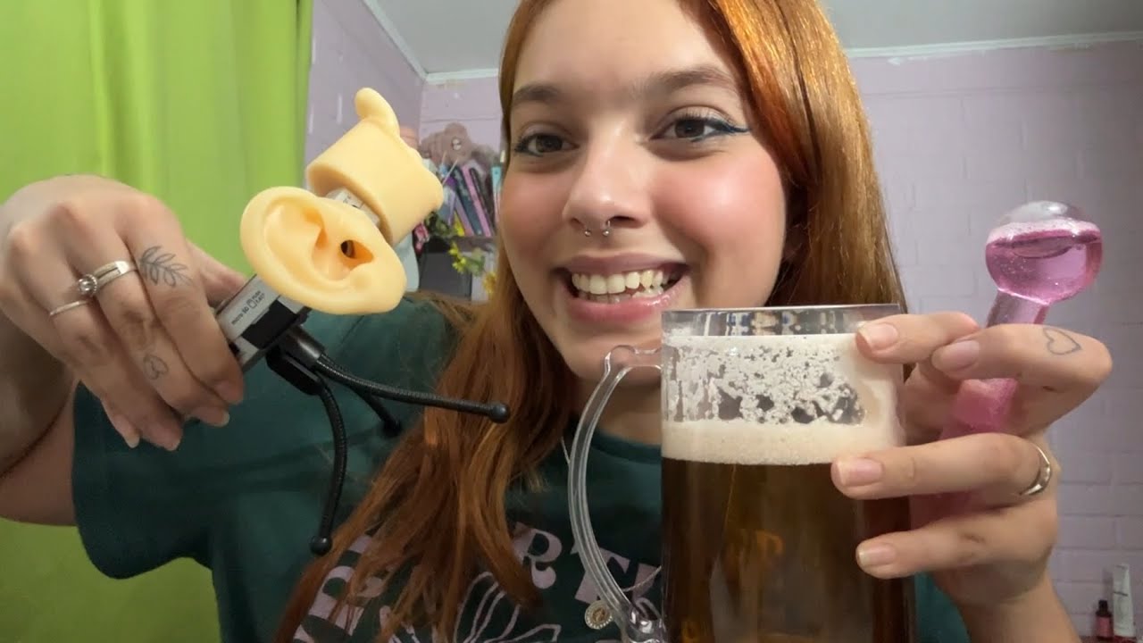 ASMR CON LA TASCAM📈🌻| OREJITAS, WATER SOUNDS Y MAS| SOFIWI