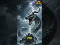 🐺🌕 Fenrir vs Jörmungandr: The Norse Beasts of Destruction! #fenrir #jormungandr #norsemythology #fyp