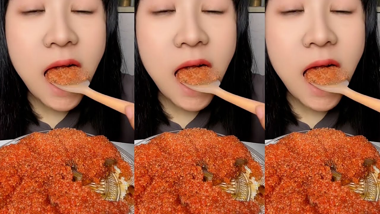 Duoduo / ASMR TOBIKO EGGS | FLYING FISH ROE | EXTREME EATING SOUNDS