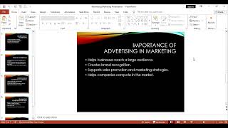Fundamentals of Advertising in Marketing Powerpoint Presentation