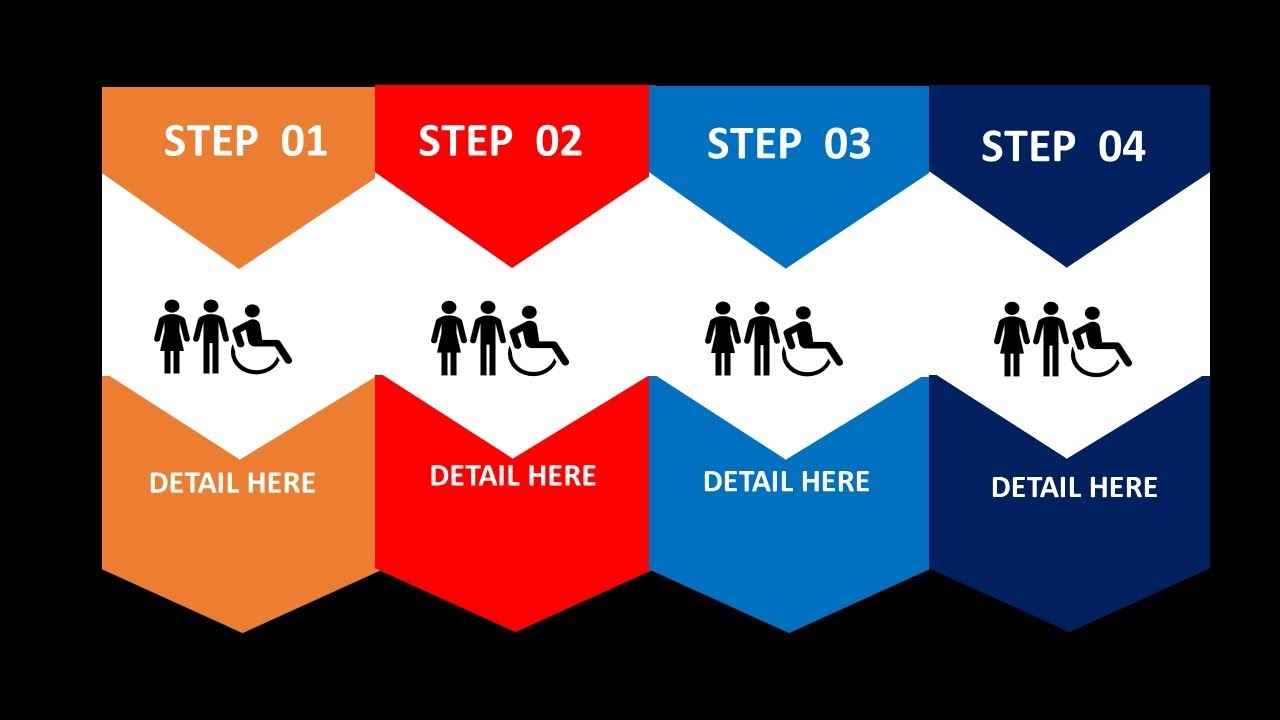 Create 4 Colorful Options Infographic Slide in PowerPoint | Powerpoint ...