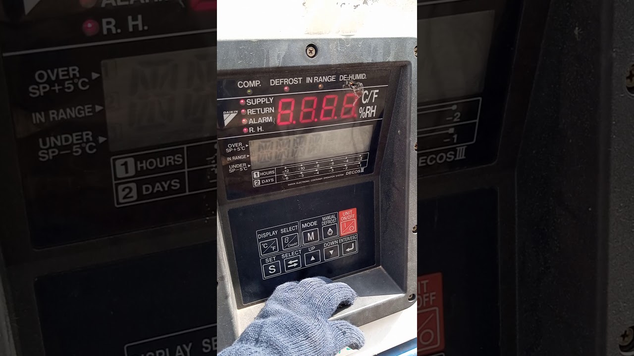 Daikin unit Evaporator fan motor manual check.....