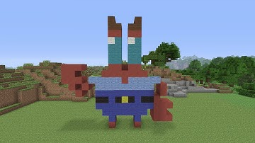 Minecraft Pixel Art - Mr Krabs From SpongBob SquarePants
