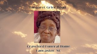 Funeral Service for Margaret Grier Boyd