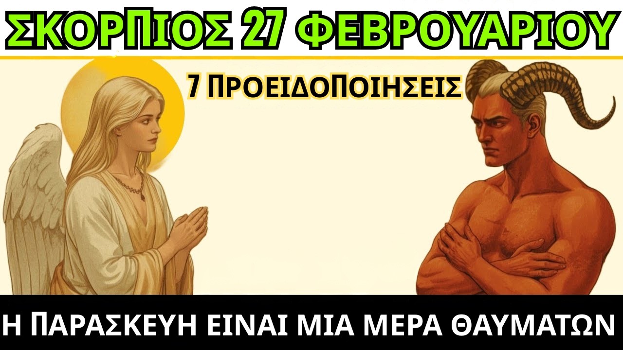 ΣΚΟΡΠΙΟΣ ♏ 27 ΦΕΒΡΟΥΑΡΙΟΥ — 5 Σοκαριστικά Καλά Νέα που θα Πλησιάσουν τη Ζωή σας ΓΡΗΓΟΡΑ!
