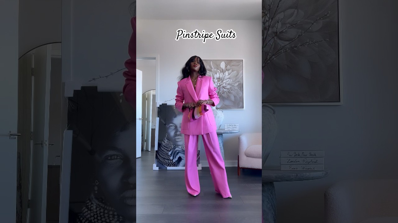 The category is pinstripe suits. 