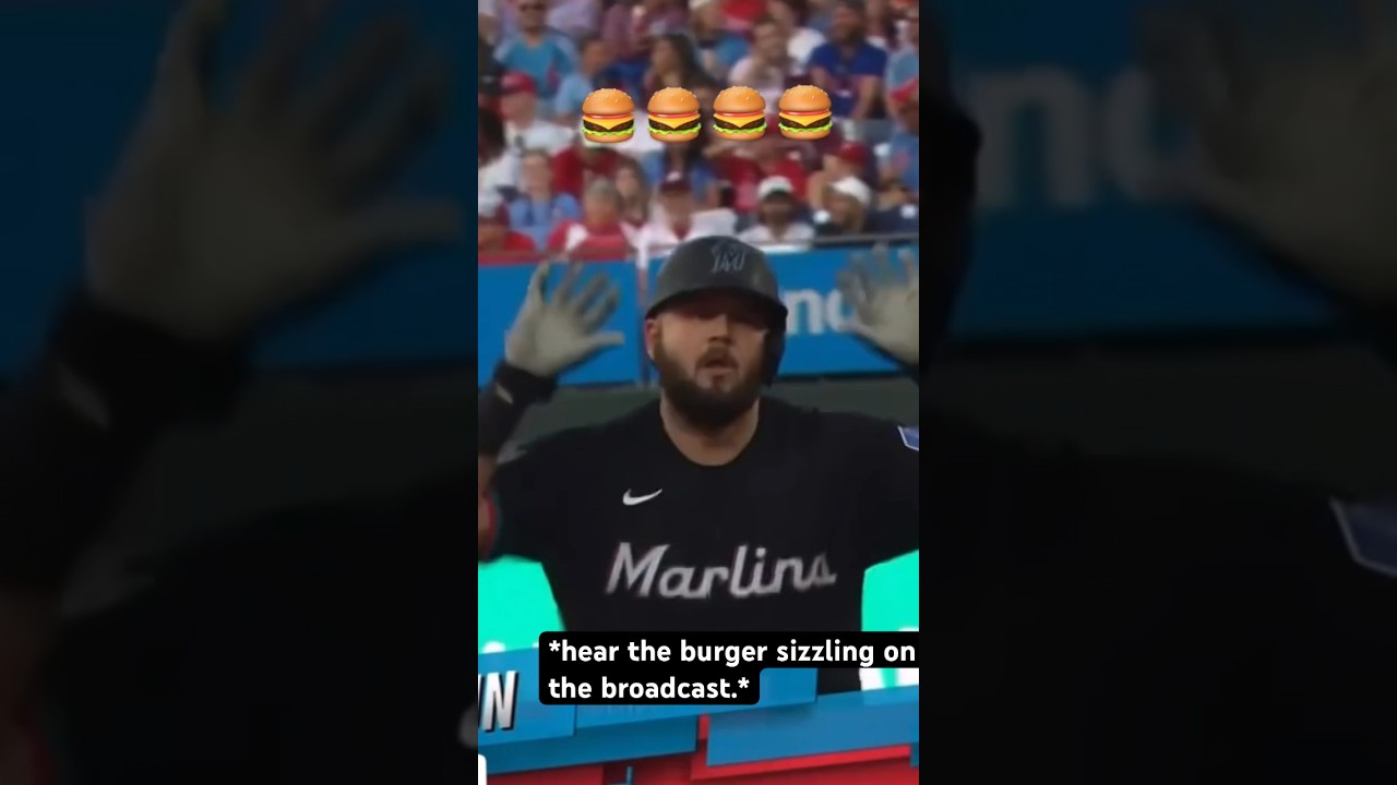 Jake Burger hits homerun in four straight games 🍔🍔🍔🍔 