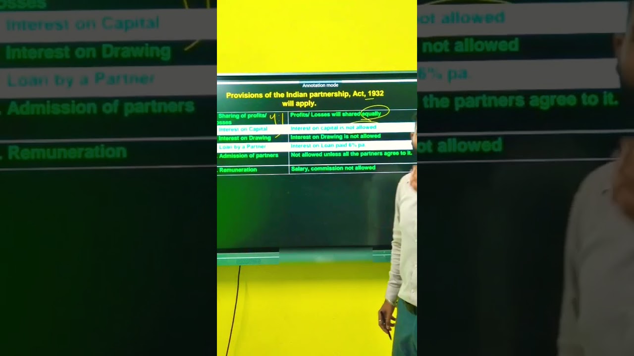 Provision for Partnership Act 1932 || when deed is not maintain so|| #commerce #accountancy #cbse