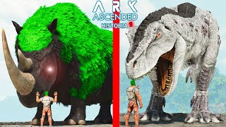 MOLRY ORÁCULO DE LA ISLA Y EL SECRETO DEL TIRANOSAURUS REX OMEGA! dinosaurio ARK Ascended Historia