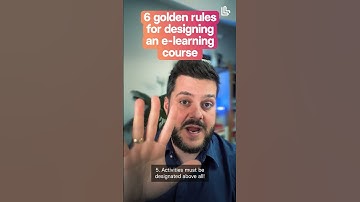 Instructional Design Golden Rules
