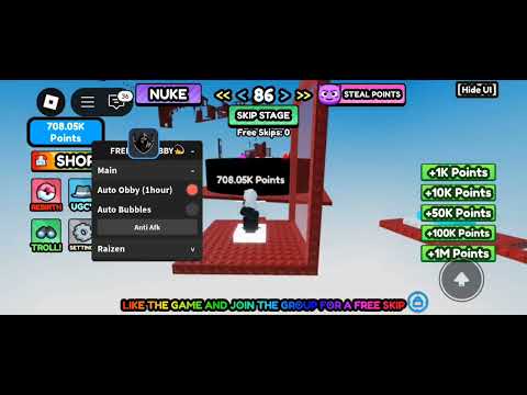 FREE UGC OBBY SCRIPT | Auto complete obby | Auto Bubbles | 😱😱