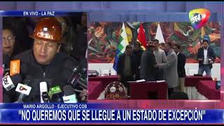 Argollo: "No soy un traidor compañeros, los he acompañado hasta el último. Hay que saber parar y cui