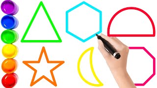 Forme a profusione! Abbina, disegna e colora le forme in un divertente gioco per bambini | Attivi... screenshot 3