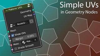 How to make Procedural UVs for Platonic Solids in Geometry Nodes | Blender Tutorial