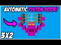 Automatic 3x2 Piston Door Tutorial! | Minecraft Java 1.20.6