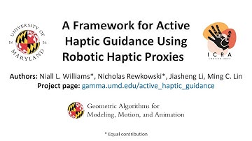 A Framework for Active Haptic Guidance Using Robotic Haptic Proxies - IEEE ICRA 2023