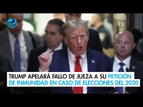 Trump apelará fallo de jueza a su petición de inmunidad en caso de elecciones del 2020