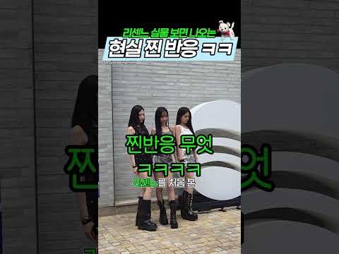 리센느 실물보면 나오는 찐반응ㅋㅋ