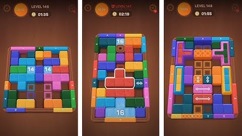 Wood Away Block Jam - Level 146 - Level 147 - Level 148