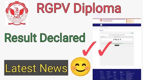 RGPV Result New Update | Rgpv Declared Result Diploma Students Result Dec 2021 | RGPV New Updates.