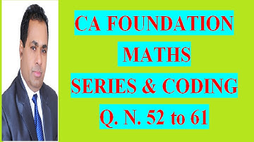 SERIES, CODDING CLASS 9 FOR CA FOUNDATION COURSE  BUSINESS MATH BY H L GUPTA
