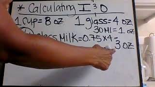 Calculating Intake & Output