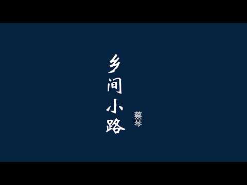 乡间小路   蔡琴 高品质伴奏试听 karaoke