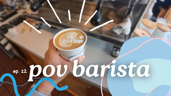 POV- relaxing barista workflow & latte art practice