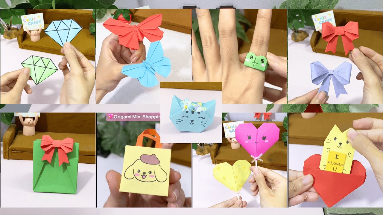 9 Simple Paper Crafts Anyone Can Make | Easy Origami Tutorial | Camie Craft