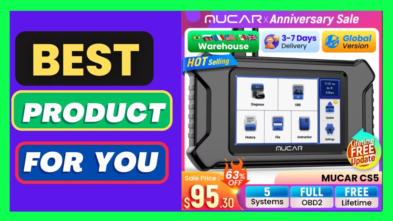 MUCAR CS5 OBD2 Scanner Car Diagnostic Tools Automotivo