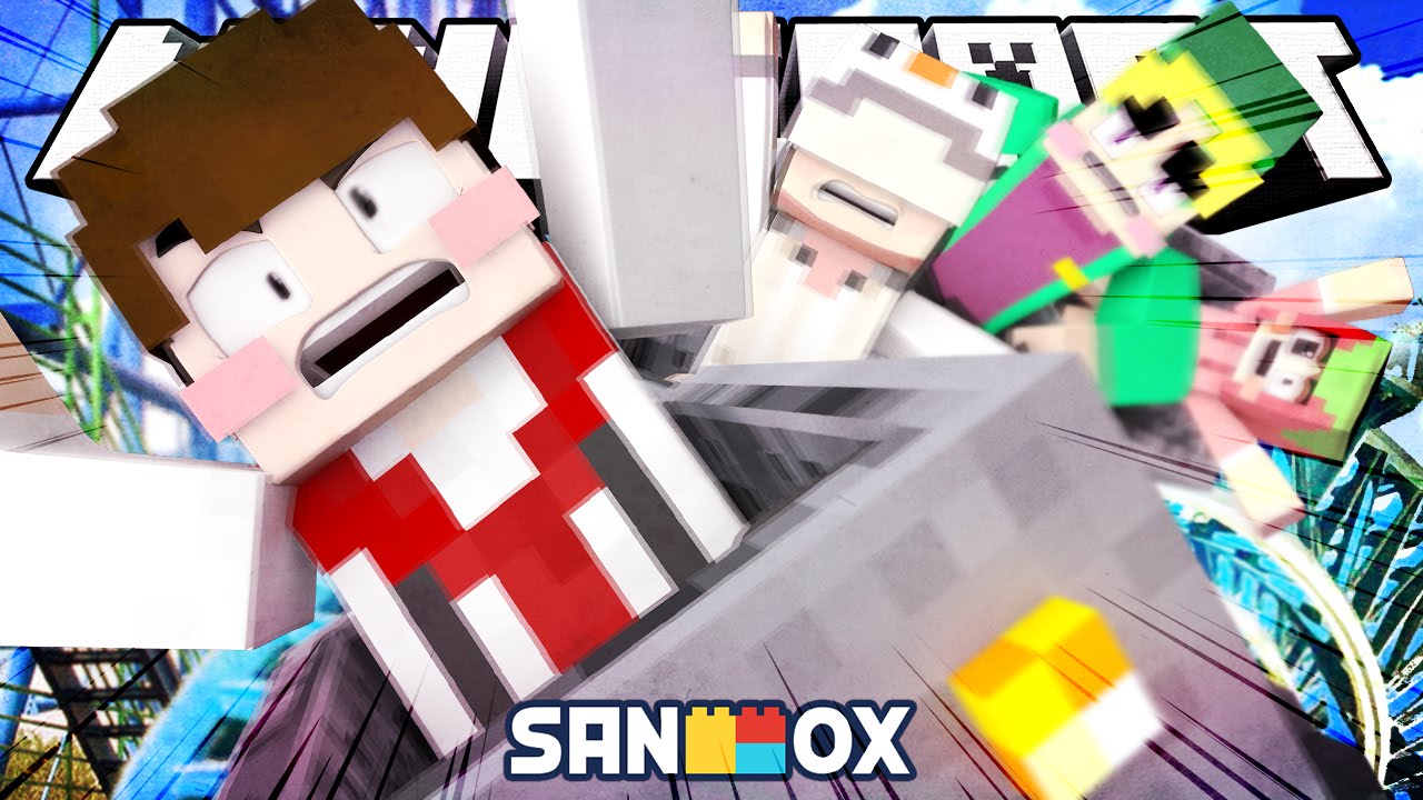 추가된 레일모드로 4인협동 롤코만들기!! [레일추가 모드: 마인크래프트 롤러코스터 만들기] Minecraft - Expanded Rails Mod - [도티]