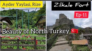 Visit to Ayder yaylasi & Zilkale fort | Rize, Trabzon Turkey | zipline, Rafting | Day 2 vlog