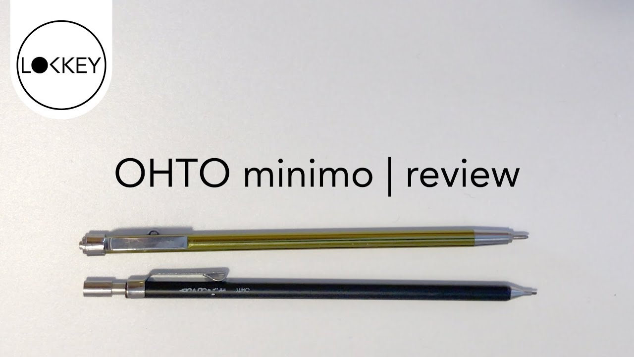 OHTO Minimo pencil / pen review YouTube
