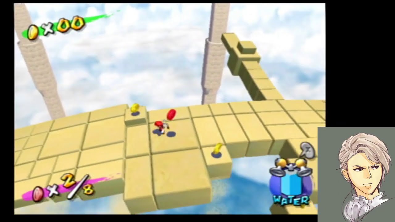 マリオサンシャイン実況！その9 イカサーフィンとおおすなどりの赤コイン！ - YouTube