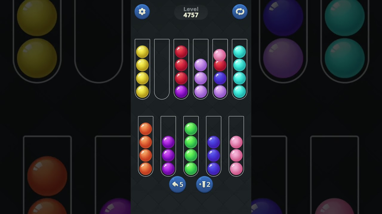 Ball Sort by Infinite Joy: Levels 4756, 4757, 4758