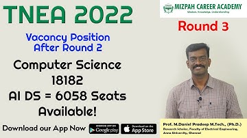 18182 CSE Seats available for Round 3 Students - TNEA 2022 Latest Updates - Round 3 Choice Filling