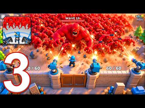 Build Defense - Gameplay Walkthrough Part 3 - Upgrade Wall Win War (iOS, Android)