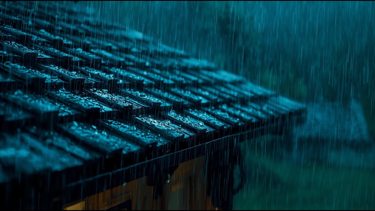 Rain Ambience at Night 🌙 Soothing Rain for Deep Sleep