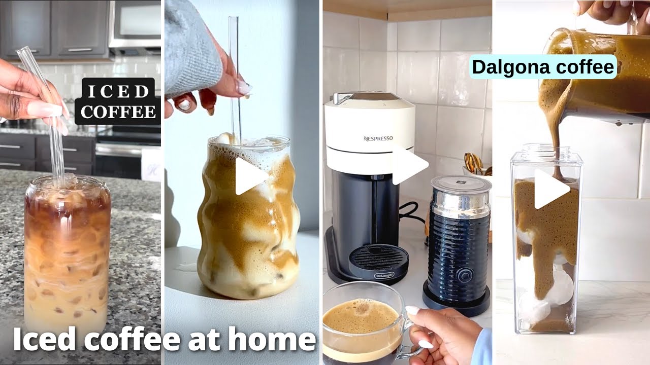 Iced Coffee Recipes at Home ASMR | TikTok Compilation - YouTube