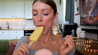 How to Eat a White Magnum Ice Cream in Under 9 Minutes 🍦 | #ASMR