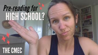 CMEC - HIGH SCHOOL - How I'm doing pre-reading!