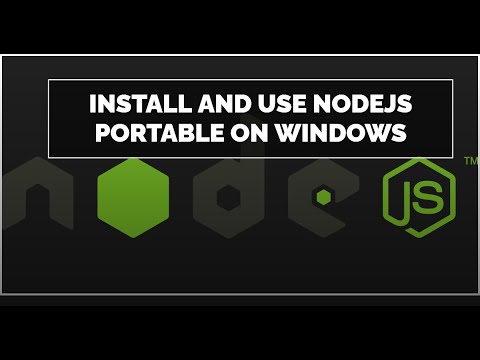 How to install and use NodeJS portable on Windows